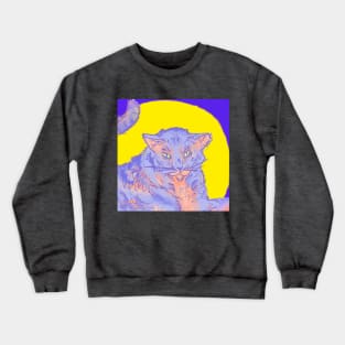 SunsetGhostKitty Crewneck Sweatshirt